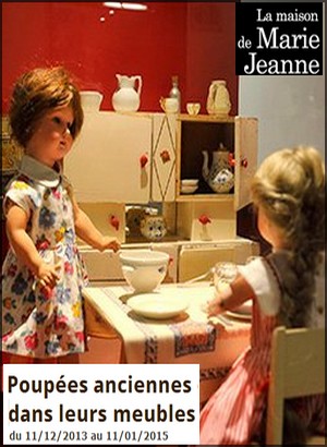 Maison de Marie-Jeanne, Alaincourt - Exposition : Poupes anciennes dans leurs meubles