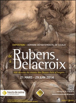 Chteau et au Petit Chteau du Domaine dpartemental de Sceaux  - Exposition : De Rubens  Delacroix, 100 dessins du muse des Beaux-Arts d'Angers