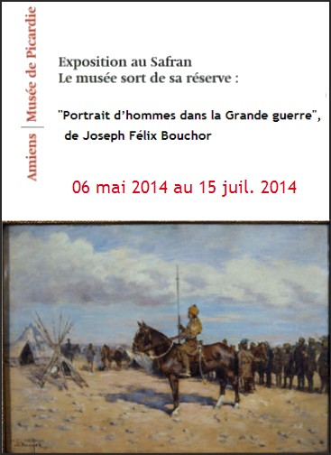 Carr Noir du Safran, Amiens - Exposition : Joseph Flix Bouchor, Portrait dhommes dans la Grande guerre