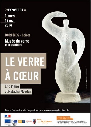 Muse du Verre, Dordives - Exposition : Eric Pierre et Natacha Mondon, le verre  coeur