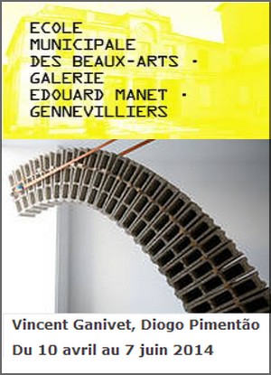 Ecole Municipale des Beaux-Arts Galerie Edouard Manet, Gennevilliers - Exposition : Vincent Ganivet, Diogo Pimento