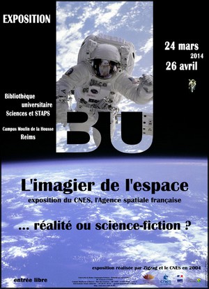 Bibliothque Universitaire Sciences et STAPS, Campus Moulin de la Housse, Reims - Exposition : L'imagier de l'espace