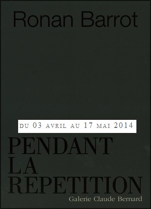 Galerie Claude Bernard, Paris - Exposition : Ronan Barrot, Pendant la rptition