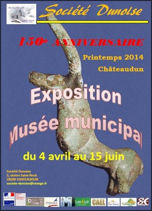 Mdiathque de Chteaudun - Exposition : 150 ans de la Socit dunoise darchologie, histoire sciences et arts