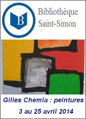 Bibliothque Saint-Simon - Exposition : Gilles Chemla, peintures