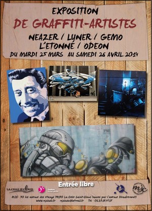 La Rotonde, La Celle Saint-Cloud - Exposition collective de Graffiti-Artistes