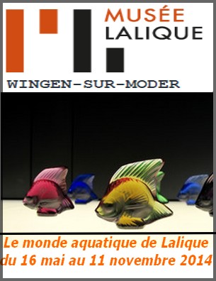 Muse Lalique, Wingen-sur-Moder - Exposition : Le monde aquatique de Lalique