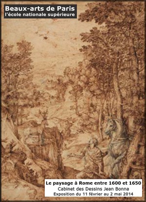 Muse des Beaux-Arts, Cabinet des dessins Jean Bonna - Exposition :  Le paysage  Rome entre 1600 et 1650