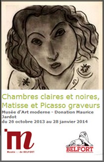 Muse d'Art Moderne de Belfort - Exposition : Chambres claires et noires, Matisse et Picasso graveurs