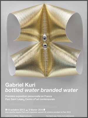 Centre d'Art Contemporain Le Parc Saint-Lger, Pougues-les-Eaux - Exposition : Gabriel Kuri, bottled water branded water