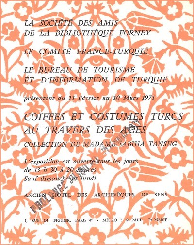Exposition Coiffes et costumes turcs