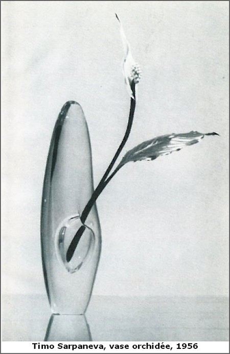 Timo Sarpaneva, vase orchide, 1956