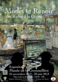 Expo Monet et Renoir cte  cte  la Grenouillre